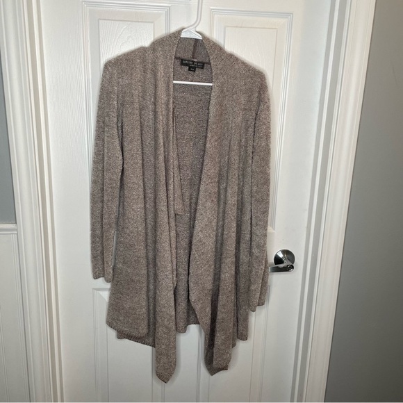 Barefoot Dreams Sweaters - Barefoot Dreams Bamboo Chic Lite Knit Cardigan in Tan S/M